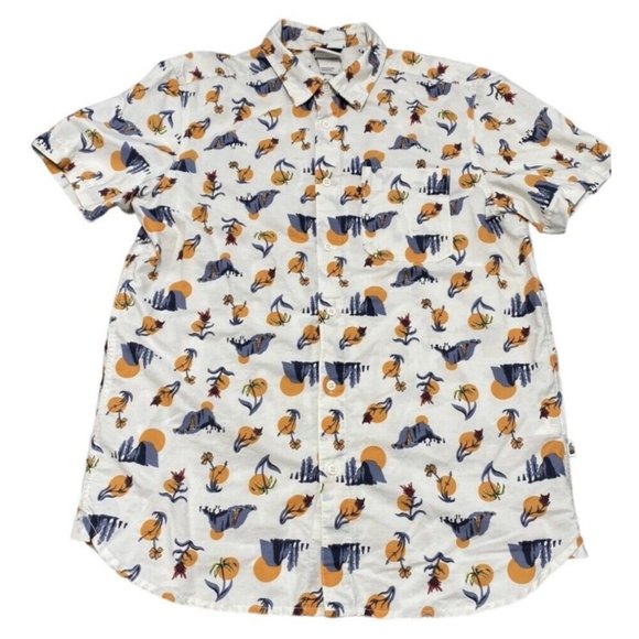 The North Face Men's Short Sleeve Baytrail Shirt SIZE M Desert Flower Mountains - Picture 2 of 9